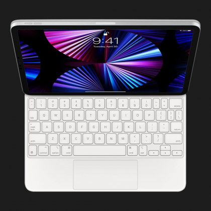 Клавіатура iPad Pro 11" 2021 Magic Keyboard White (MJQJ3) 